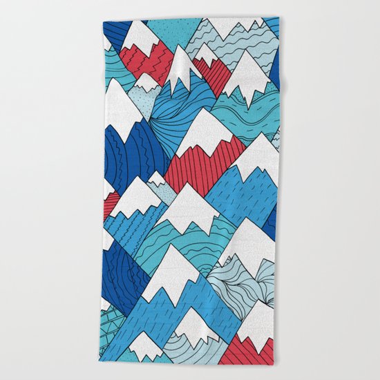 Mountain Pattern 2.0 Beach Towel