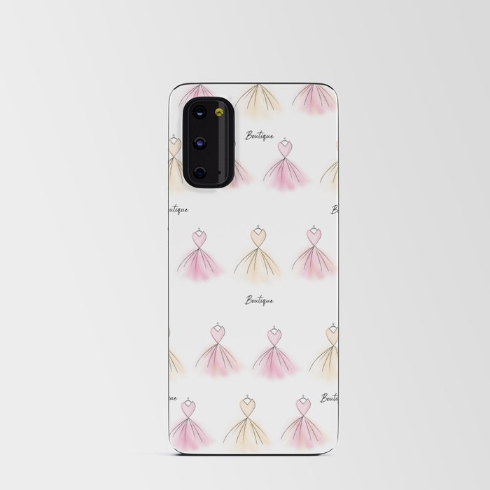 Pink and Orange Boutique dresses Android Card Case