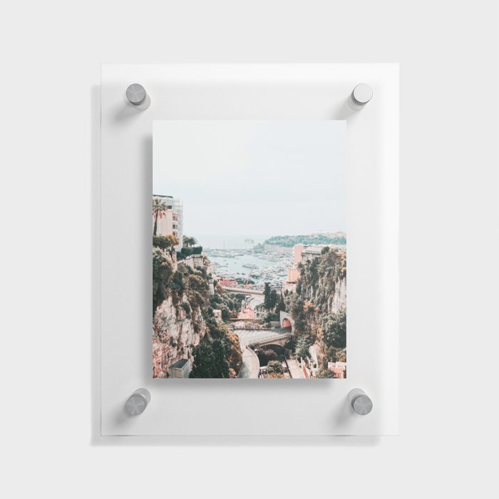 Monaco City View Floating Acrylic Print