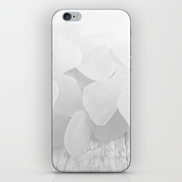 White Sea Glass Minimalist Calm Space Calming Minimalism Appearance Light Grey Beach Glass Photo 4 of 8 iPhone Skin