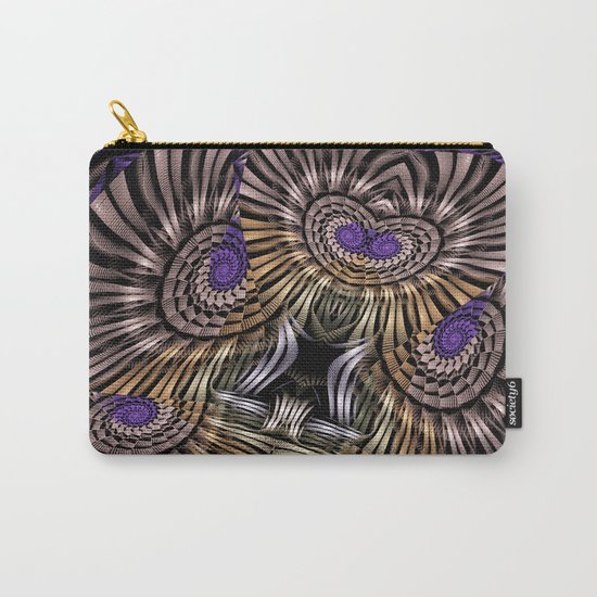 Metallic spirals, shapes and textures. Carry-All Pouch