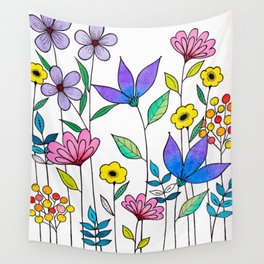 Bloom of Colors Wall Tapestry