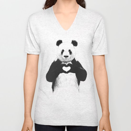 All you need is love Unisex V-Neck