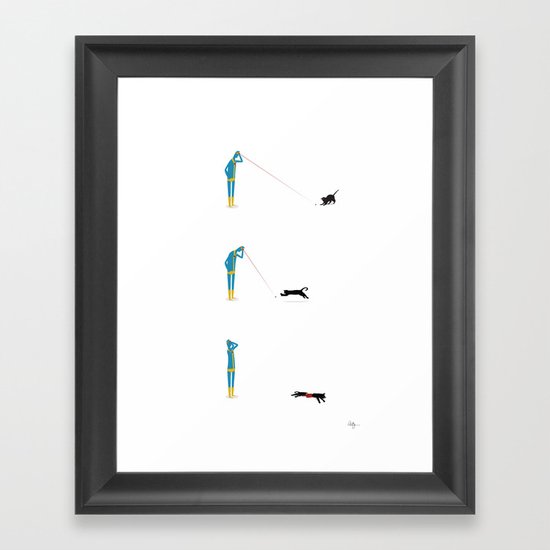 Cyclops' Cat Framed Art Print