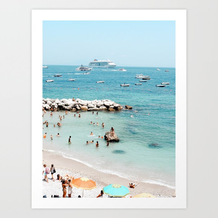 Capri Seascape  Art Print
