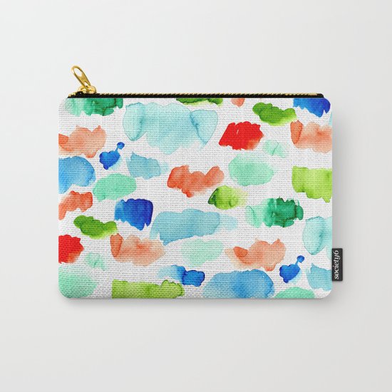 Watercolor Swatch Pattern Carry-All Pouch