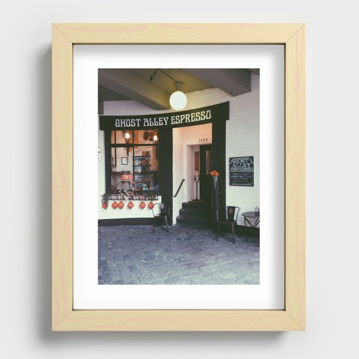 Ghost Alley Espresso Recessed Framed Print