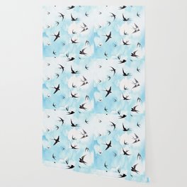 Swallow Wallpaper For Any Decor Style Society6