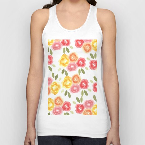 Vintage Florals Unisex Tank Top