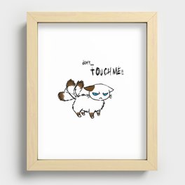 Don't touch me! Recessed Framed Print