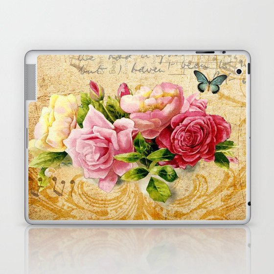 Vintage Roses #1 Laptop & iPad Skin