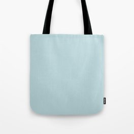 Light Aqua Gray Solid Color Pantone Cooling Oasis 12-5302 TCX Shades of Blue-green Hues Tote Bag