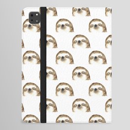 Sloth peeking Painting Wall Poster Watercolor iPad Folio Case