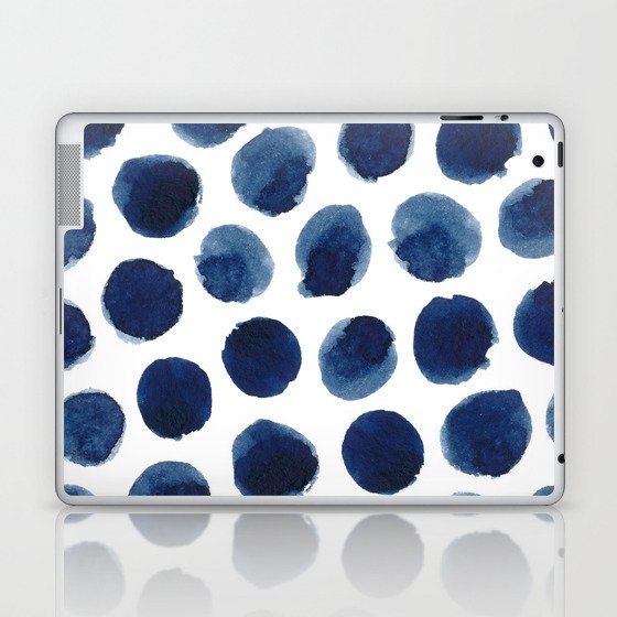 Watercolor polka dots Laptop & iPad Skin
