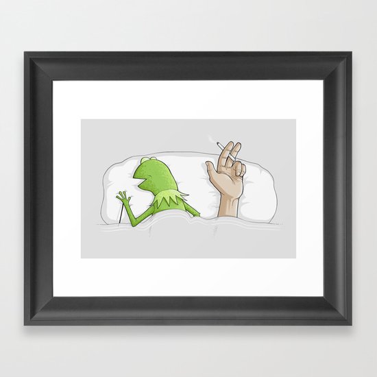 Crazy night Framed Art Print
