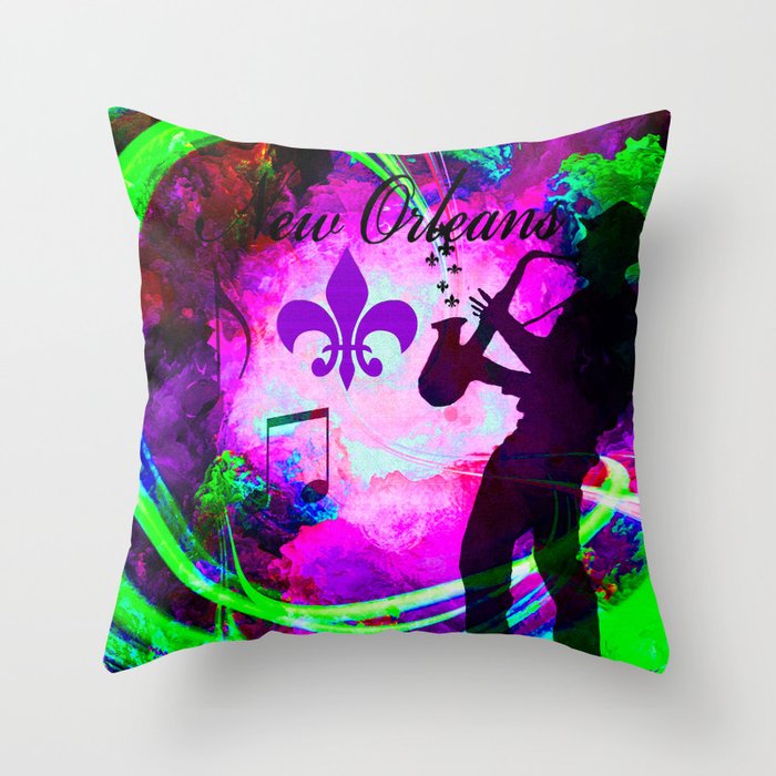 New Orleans Throw Pillow By Saundramyles Society6 New Orleans Throw Pillow