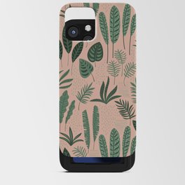 Plants Tropical Pattern - Botanical Palm Summer iPhone Card Case
