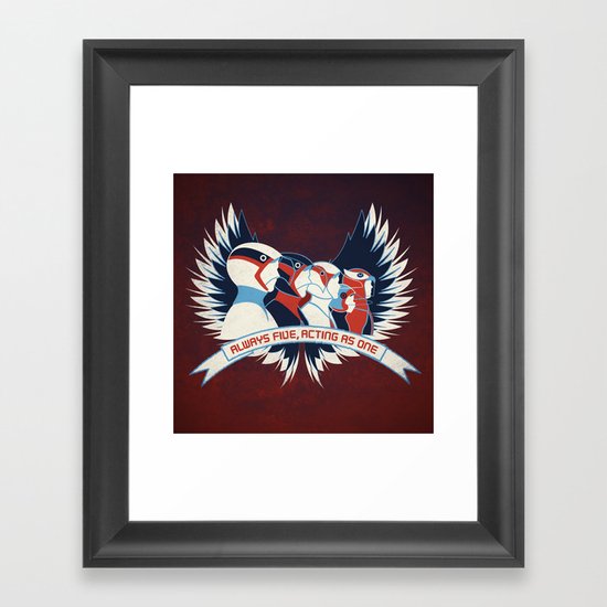 Always Five, Acting As One Framed Art Print