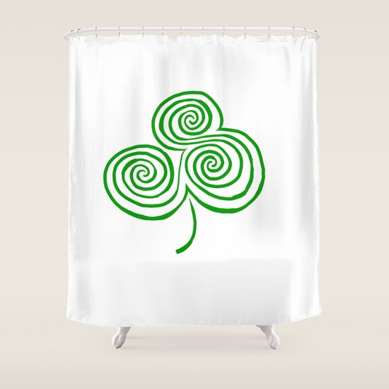 Newgrange Shamrock Shower Curtain By Pauljbolger Society6