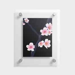 Sakura - Black Floating Acrylic Print