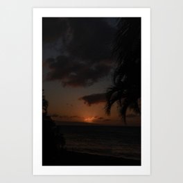 Hawaii Sunset Art Print