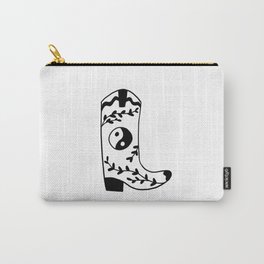 Yin Yang Cowboy Boot Carry-All Pouch