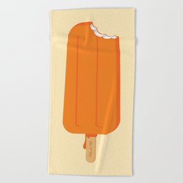 Orange Popsicle Beach Towel