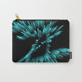 blue teal glitchy Carry-All Pouch