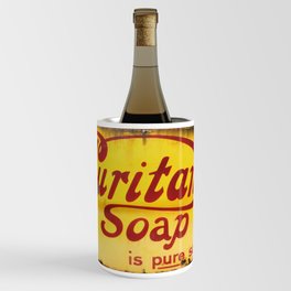 Puritan Soap, Vintage Enamel Sign Wine Chiller