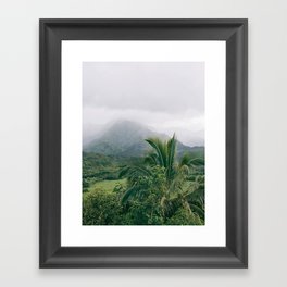 Hanalei Valley, Kauai Hawaii, Tropical Nature, Landscape Photography Framed Art Print