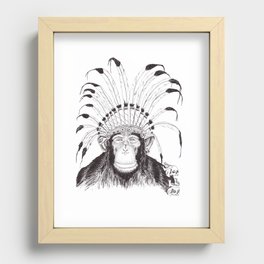 King ape Recessed Framed Print