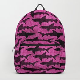 Hot Pink Shark Attack Backpack