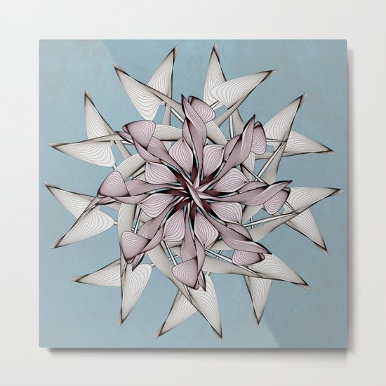 Thrive (in Pale Blue) Metal Print