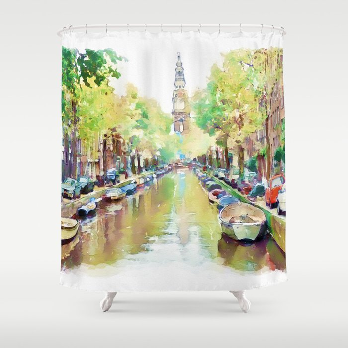 Amsterdam Canal 2 Shower Curtain