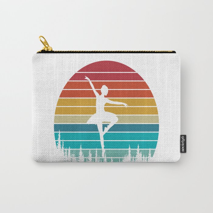 Ballerina Vintage Retro Carry-All Pouch