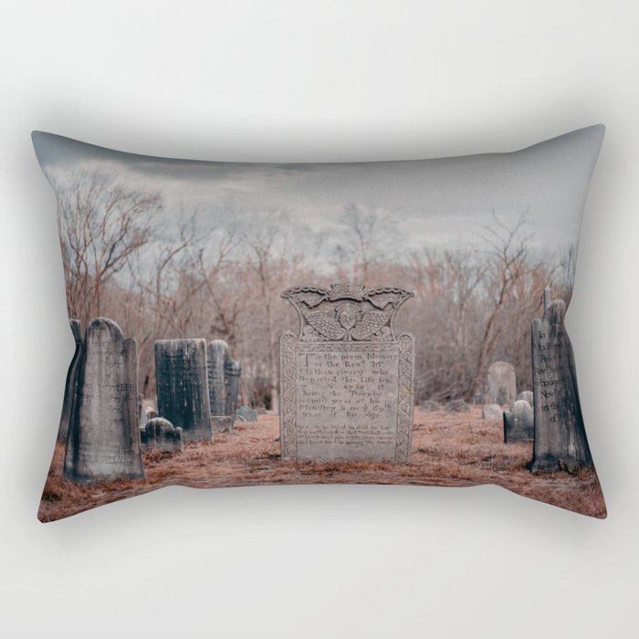 Old Plain Cemetery, North Stonington, CT Rectangular Pillow