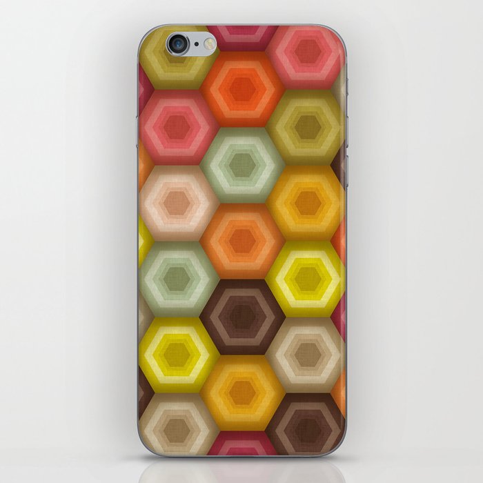 crochet honeycomb retro iPhone Skin