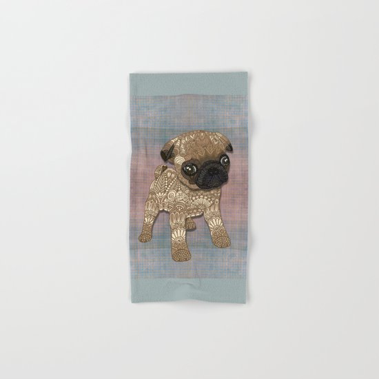 Pug Puppy Hand & Bath Towel