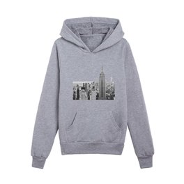 NEW YORK Black and White Kids Pullover Hoodies