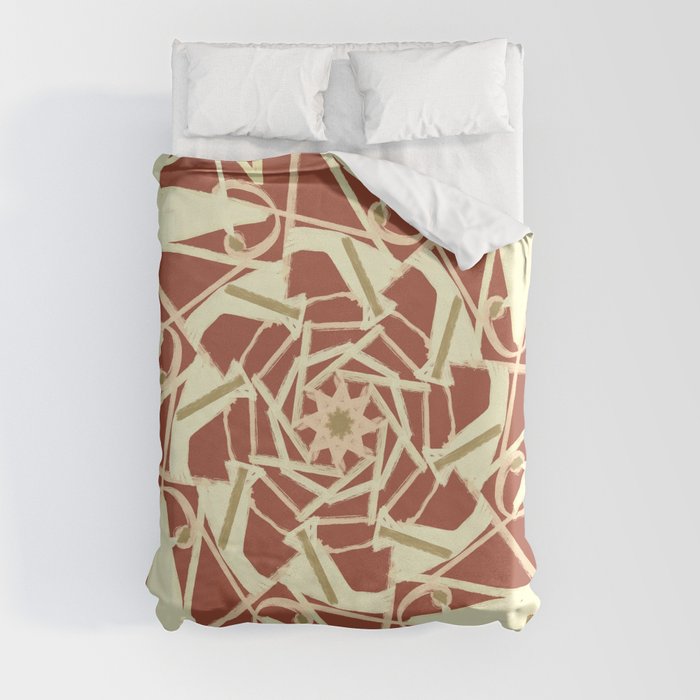 Modern Geometric Collage  Duvet Cover