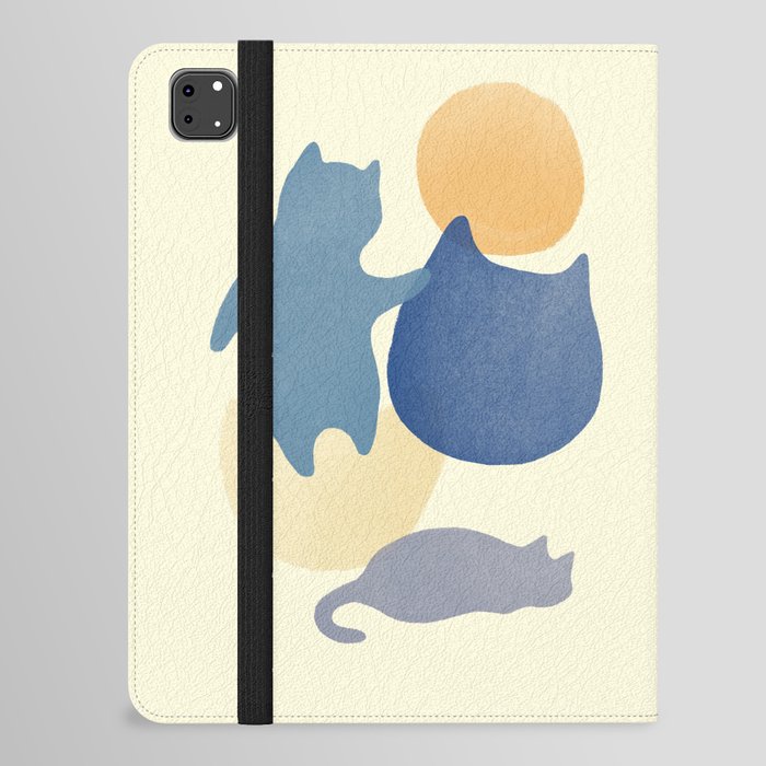 Abstraction minimal cat 7 iPad Folio Case