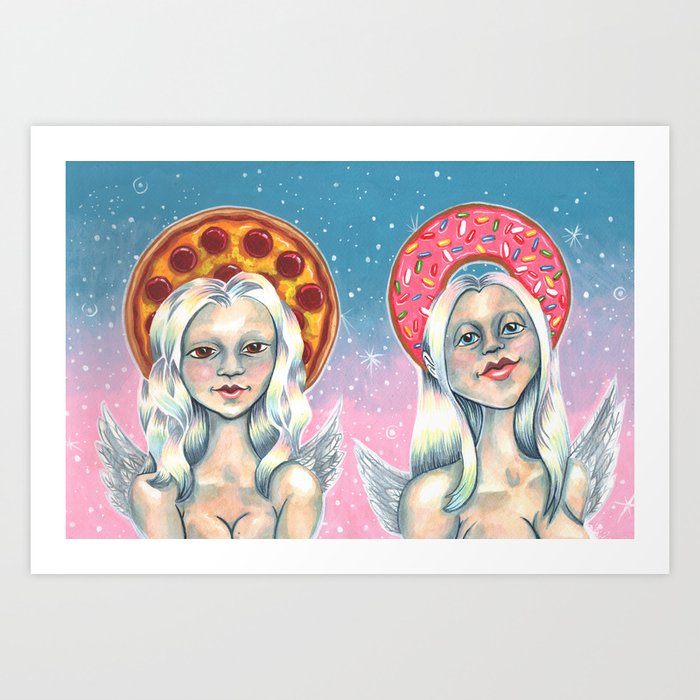 Angels Of Mercy Art Print By Amandakaybaker Society6