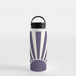 Violet retro Sun design Water Bottle