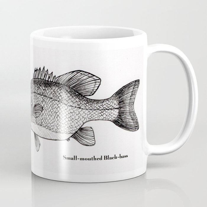 Flying Fishing - Bass Coffee Mug by miss merry