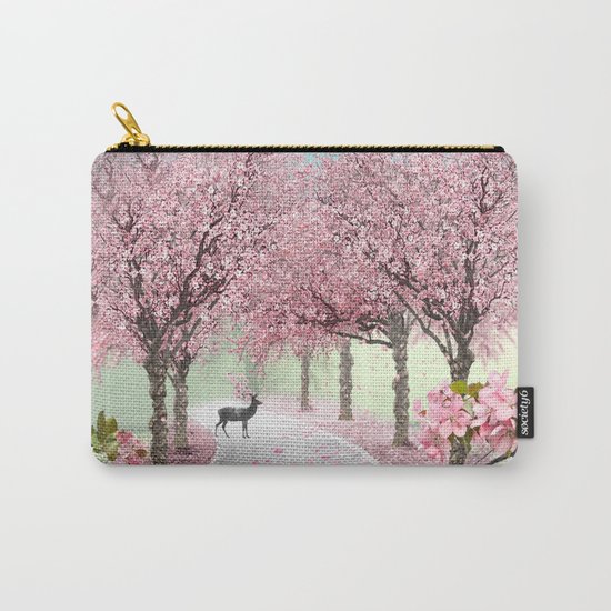 Cherry Blossom Lane Carry-All Pouch