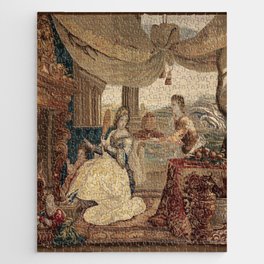 Antique 17th Century 'Winter' Flemish Tapestry Jigsaw Puzzle