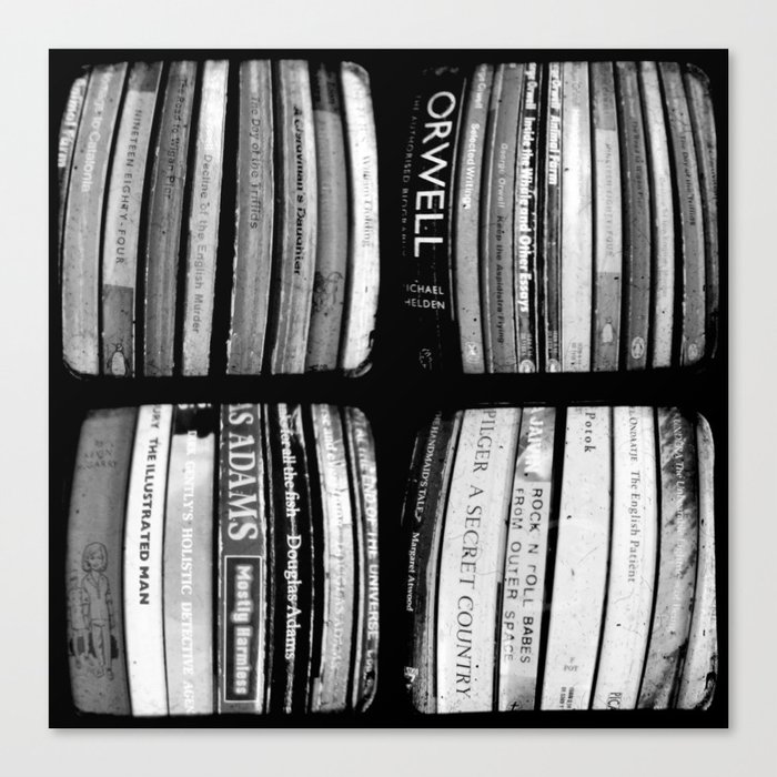 The Bookshelf - Through The Viewfinder (TTV) - Polyptych Canvas Print