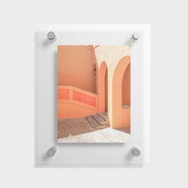 Arches in the South of France | Morning Light Shadows in Colorful Menton Art Print | Orange Summer Travel Photography Floating Acrylic Print