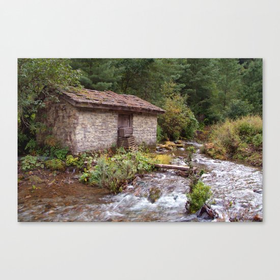 Stone Building by River near Chame Canvas Print