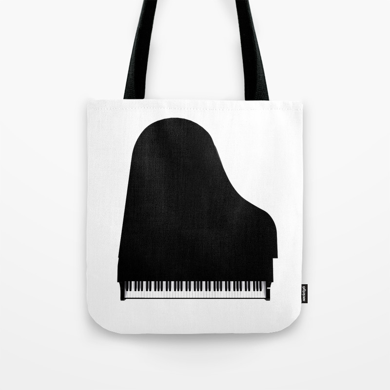 piano tote bag
